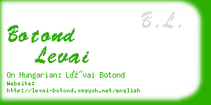 botond levai business card